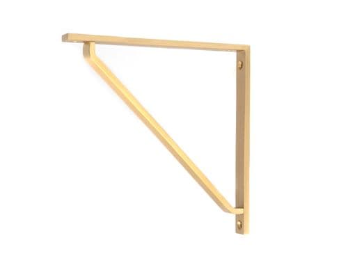 From The Anvil 51117 Satin Brass Barton Shelf Bracket (200mm x 200mm)