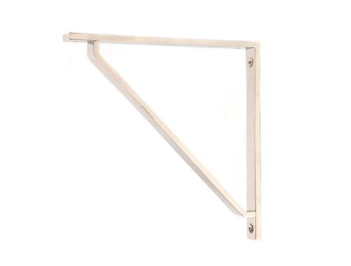 From The Anvil 51121 Polished Nickel Barton Shelf Bracket (200mm x 200mm)
