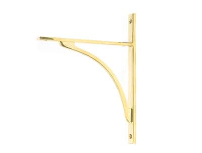 From The Anvil 51125 Polished Brass Apperley Shelf Bracket (260mm x 200mm)
