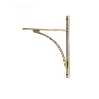 From The Anvil 51128 Burnished Brass Apperley Shelf Bracket (260mm x 200mm)