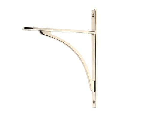 From The Anvil 51131 Polished Nickel Apperley Shelf Bracket (260mm x 200mm)