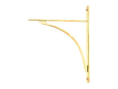 From The Anvil 51135 Polished Brass Apperley Shelf Bracket (314mm x 250mm)