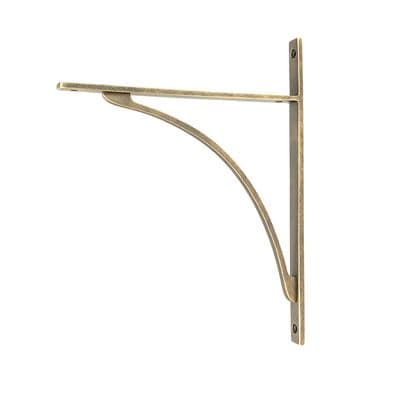 From The Anvil 51138 Burnished Brass Apperley Shelf Bracket (314mm x 250mm)