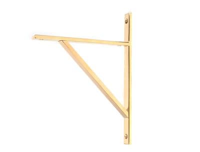 From The Anvil 51145 Polished Brass Chalfont Shelf Bracket (260mm x 200mm)
