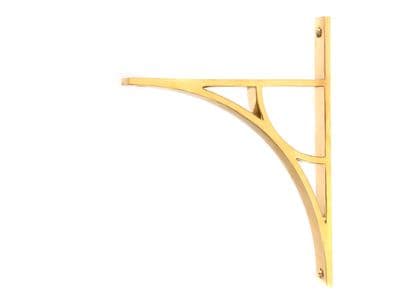 From The Anvil 51165 Polished Brass Tyne Shelf Bracket (260mm x 200mm)