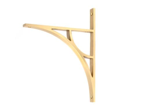 From The Anvil 51167 Satin Brass Tyne Shelf Bracket (260mm x 200mm)