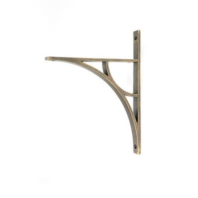 From The Anvil 51168 Burnished Brass Tyne Shelf Bracket (260mm x 200mm)
