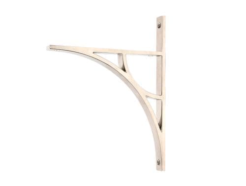 From The Anvil 51171 Polished Nickel Tyne Shelf Bracket (260mm x 200mm)