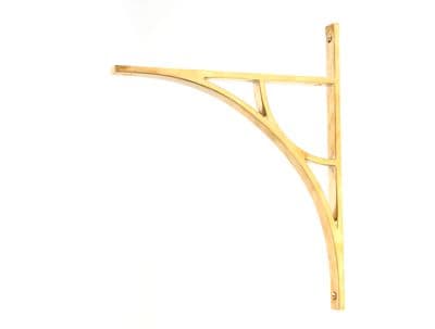 From The Anvil 51175 Polished Brass Tyne Shelf Bracket (314mm x 250mm)