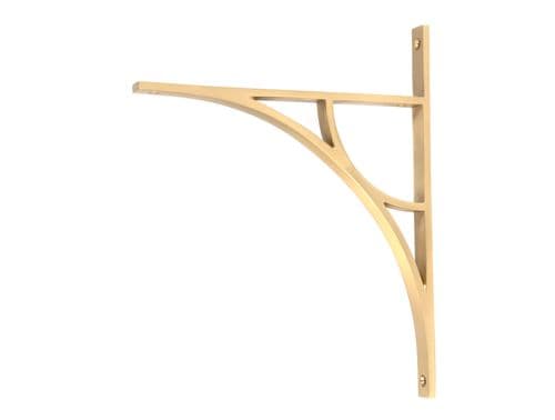 From The Anvil 51177 Satin Brass Tyne Shelf Bracket (314mm x 250mm)