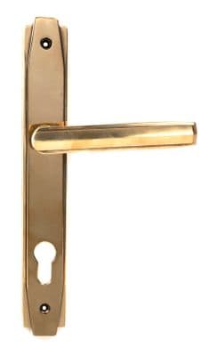 From The Anvil 51186 Aged Brass Art Deco Slimline Lever Espag. Lock Set