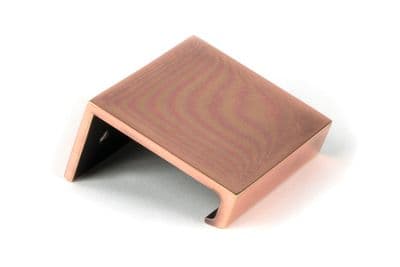 From The Anvil 51217 Polished Bronze 50mm Plain Edge Pull