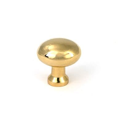 From The Anvil 51223 Polished Brass Moore Cabinet Knob - 25mm