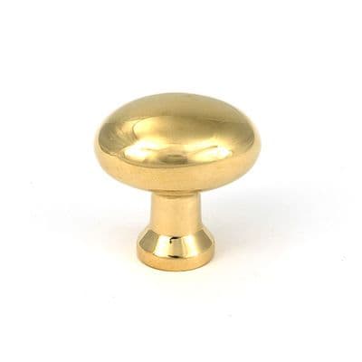 From The Anvil 51224 Polished Brass Moore Cabinet Knob - 32mm