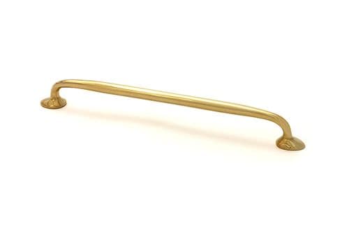 From The Anvil 51255 Polished Brass Moore Pull Handle - Large