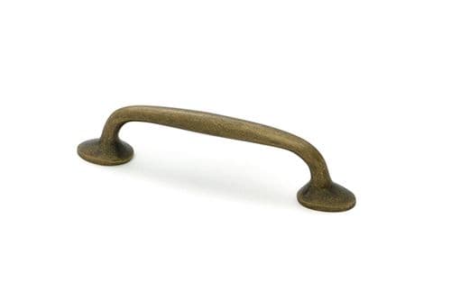 From The Anvil 51262 Burnished Brass Moore Pull Handle - Small