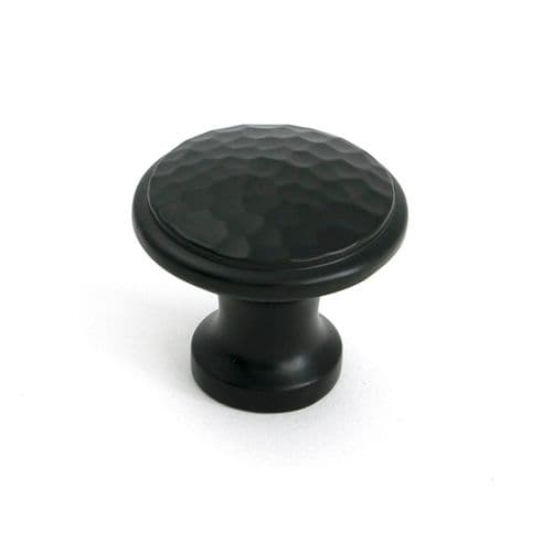 From The Anvil 51293 Aged Bronze Hammered Cabinet Knob - Medium