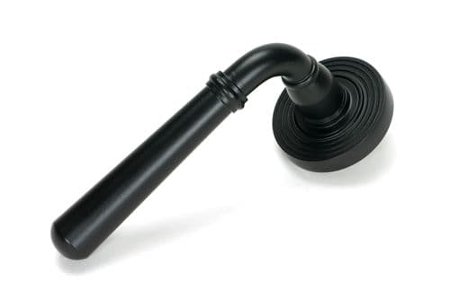 From The Anvil 51328 Matt Black Newbury Lever on Rose Set (Beehive) - Unsprung