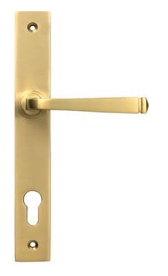 From The Anvil 52084 Satin Brass Avon Slimline Lever Espag. Lock Set