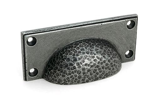 From The Anvil 52157 Pewter Hammered Art Deco Drawer Pull