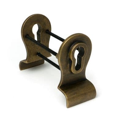 From The Anvil 52164 Burnished Brass 50mm Euro Door Pull (Back to Back fixings)