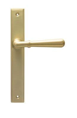 From The Anvil 52422 Satin Brass Newbury Slimline Lever Espag. Latch Set