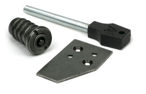 From The Anvil 52473 Pewter Key-Flush Sash Stop