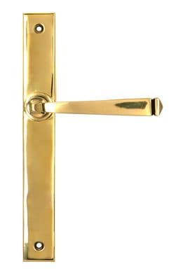 From The Anvil 52543 Polished Brass Avon Slimline Lever Espag. Latch Set