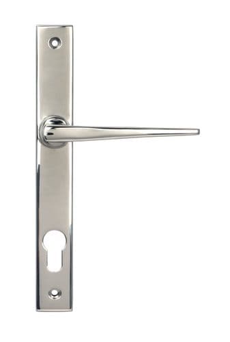 From The Anvil 52609 Polished Marine Stainless Steel (316) Eaton Slimline Lever Espag. Lock Set
