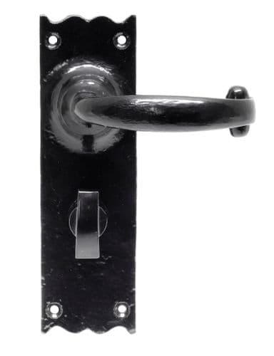 From The Anvil 73108 Black Cottage Lever Bathroom Set
