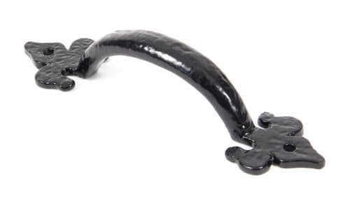 From The Anvil 73141 Black Cast 6" Fleur De Lys Pull Handle