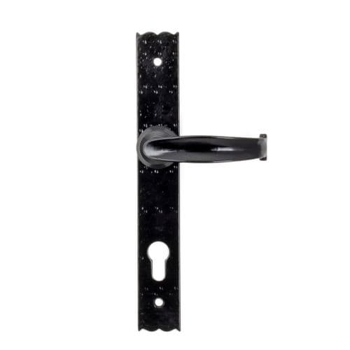 From The Anvil 73143 Black Cottage Lever Espag. Lock Set