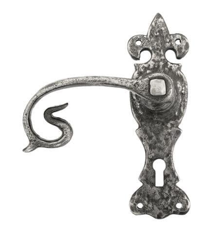 From The Anvil 83500 Natural Textured Curly Lever Lock Set