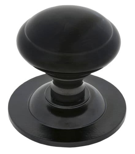 From The Anvil 83506 Black Round Centre Door Knob