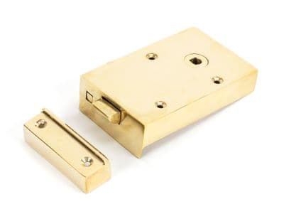 From The Anvil 83571 Polished Brass Right Hand Bathroom Latch