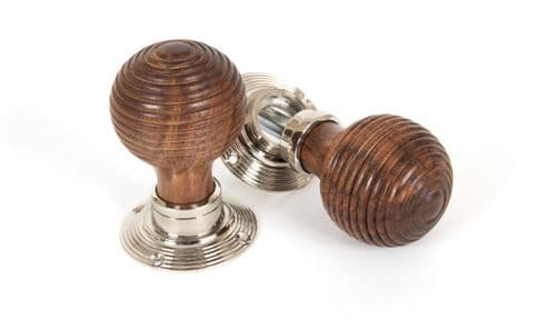 From The Anvil 83635 Rosewood and PN Beehive Mortice/Rim Knob Set