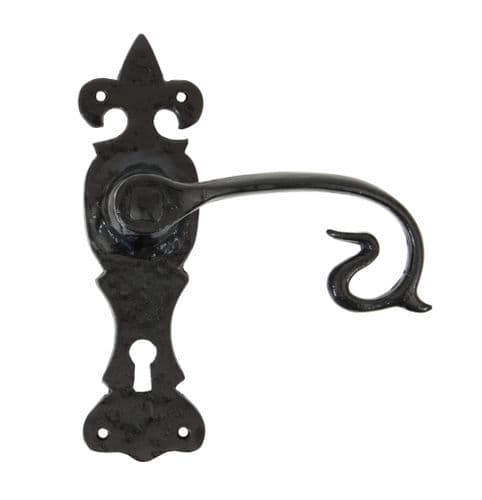 From The Anvil 83693 Black Curly Lever Lock Set
