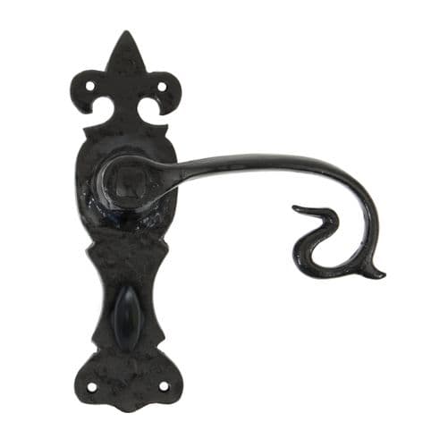 From The Anvil 83695 Black Curly Lever Bathroom Set