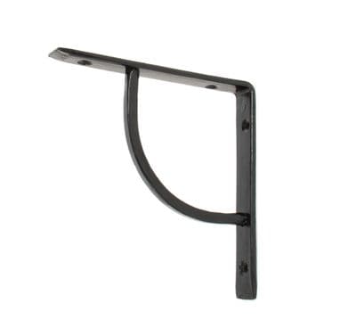 From The Anvil 83780 Black 6'' x 6'' Plain Shelf Bracket