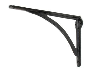 From The Anvil 83784 Black 10'' x 7'' Curved Shelf Bracket