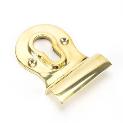 From The Anvil 83827 Polished Brass Euro Door Pull