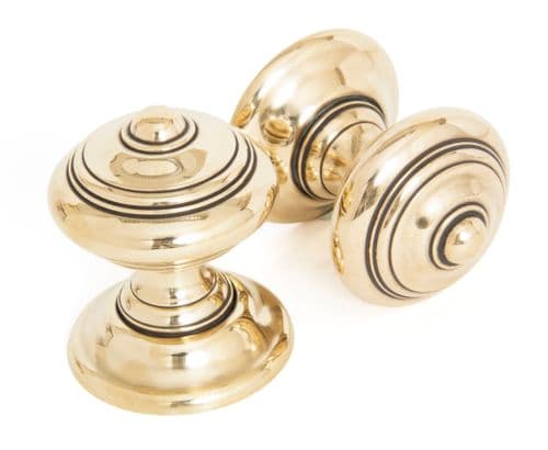 From The Anvil 83864 Aged Brass Elmore Concealed Mortice Knob Set