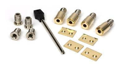 From The Anvil 83938 Polished Brass Secure Stops (Pack of 4)