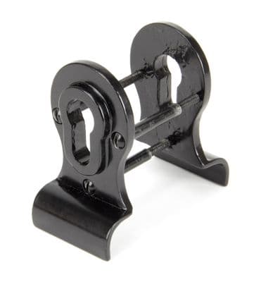 From The Anvil 90039 Black 50mm Euro Door Pull (Back to Back fixings)