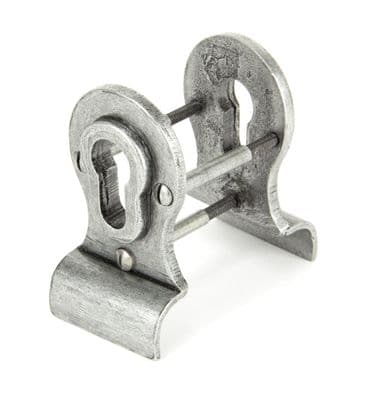From The Anvil 90040 Pewter 50mm Euro Door Pull (Back to Back fixings)