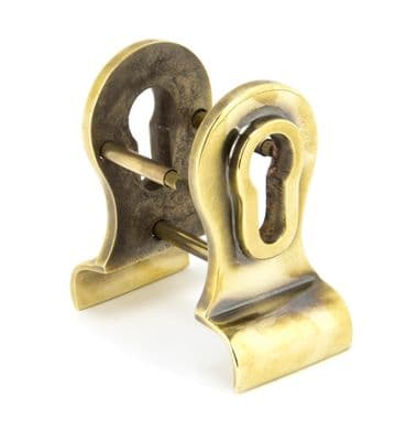From The Anvil 90065 Aged Brass 50mm Euro Door Pull (Back to Back fixings)
