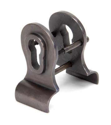 From The Anvil 90067 Aged Bronze 50mm Euro Door Pull (Back to Back fixings)