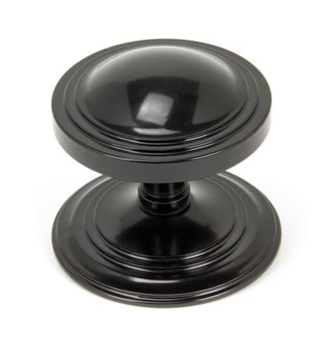From The Anvil 90070 Black Art Deco Centre Door Knob