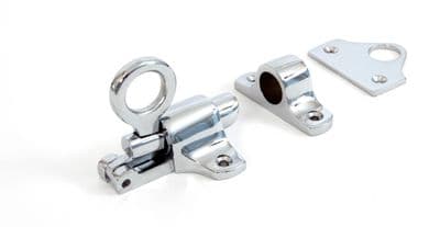 From The Anvil 90268 Polished Chrome Fanlight Catch + Two Keeps