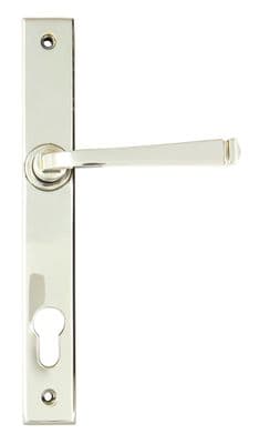 From The Anvil 90356 Polished Nickel Avon Slimline Lever Espag. Lock Set